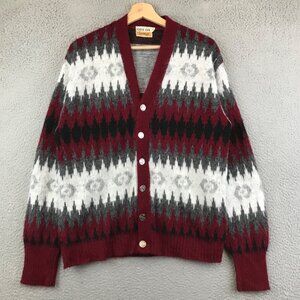 Vintage 1960s/70s Campus Cardigan Sweater Multicolor size L